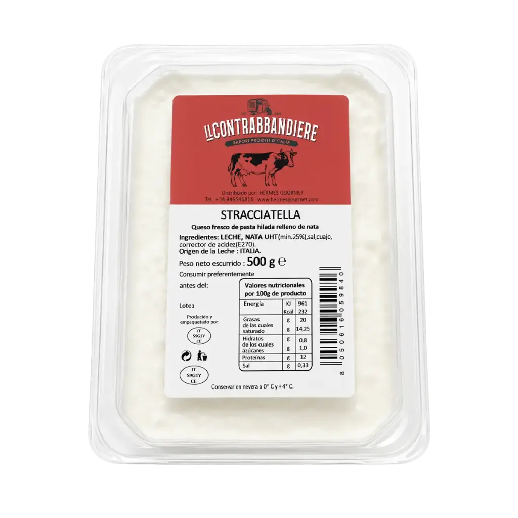 Stracciatella Il Contrabbandiere en tarrina de 500 g