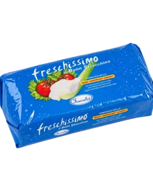 Queso Stracchino Frescolat de 1 kg, especialidad italiana de leche de vaca, fresca y cremosa, presentada en tarrina.