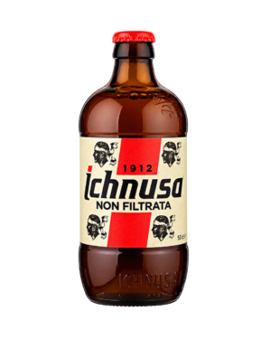 Botella de cerveza Ichnusa Non Filtrata de 33 cl