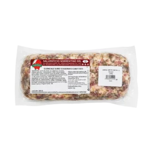 Guanciale de cerdo con pimienta en dados 1,2 kg Sorrentino