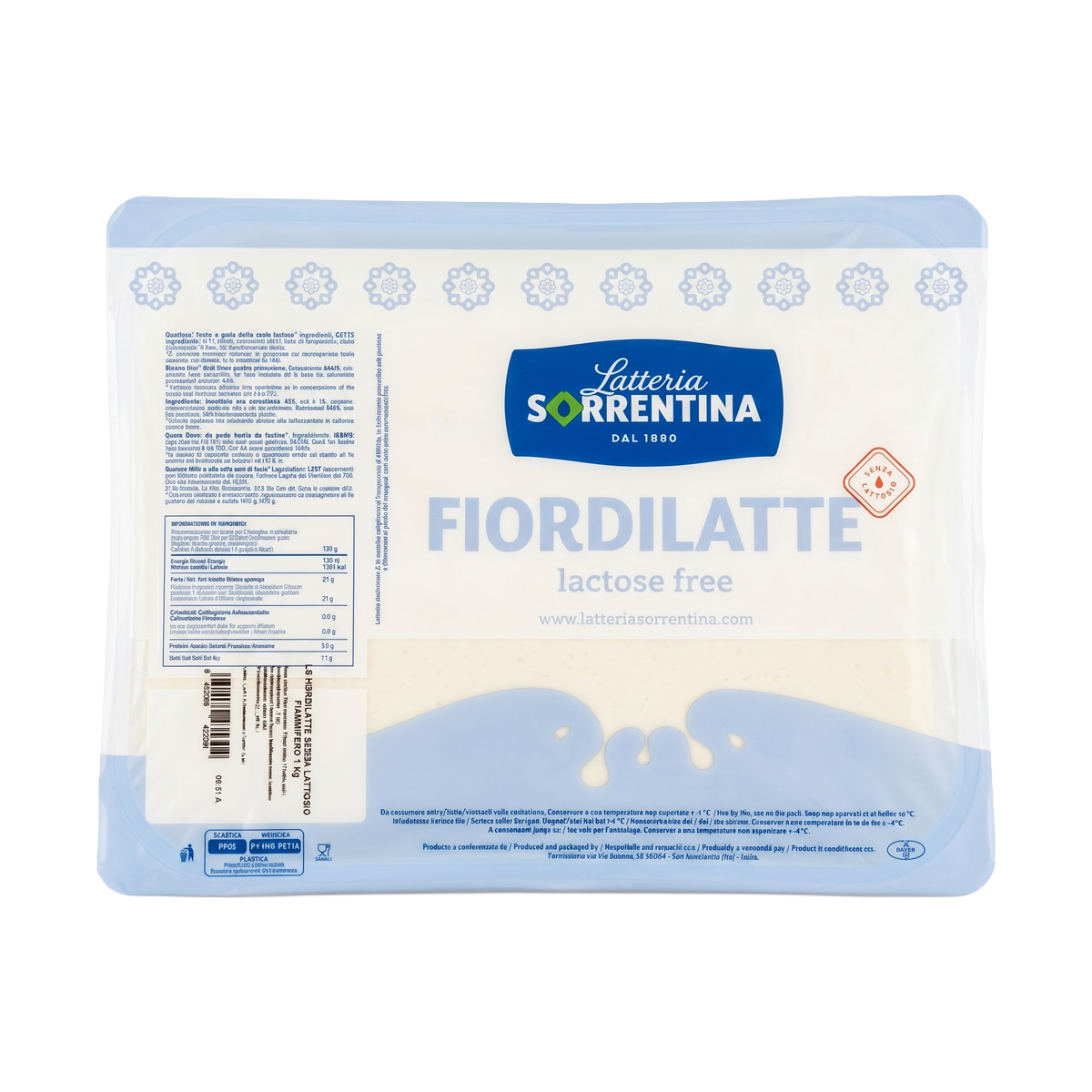 FIOR DI LATTE FIAMMIFERO SIN LACTOSA (1KG) LATTERIA SORRENTINA