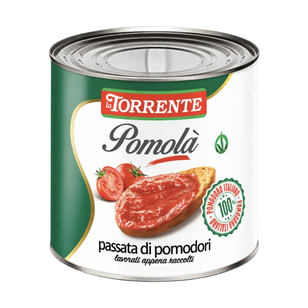 Passata de Tomate Pomola La Torrente en lata de 2,55 kg