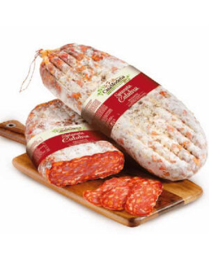 Peeled Spianata Calabra Salami Vacuum Pack